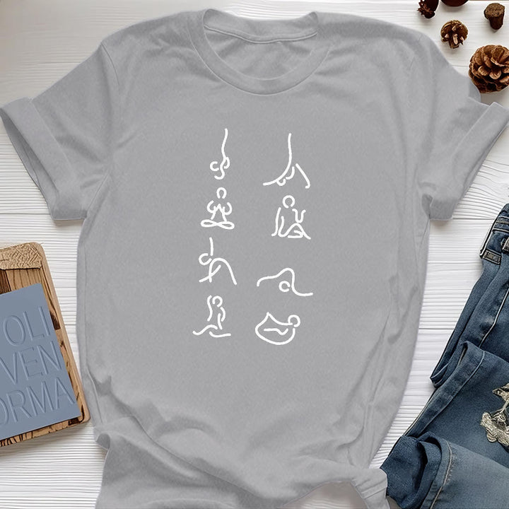 Camiseta de Olivenorma Yoga con movimientos de meditación