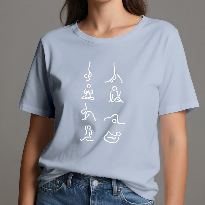 Camiseta de Olivenorma Yoga con movimientos de meditación