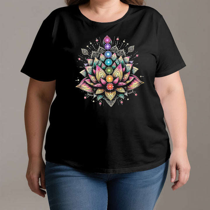 Olivenorma Chakra Lotus Flower Yoga Meditación Camiseta