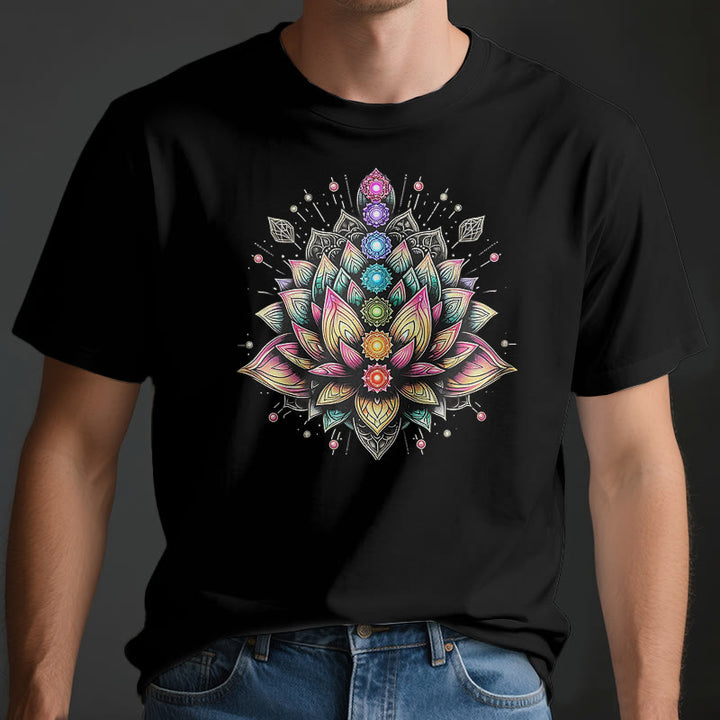 Olivenorma Chakra Lotus Flower Yoga Meditación Camiseta