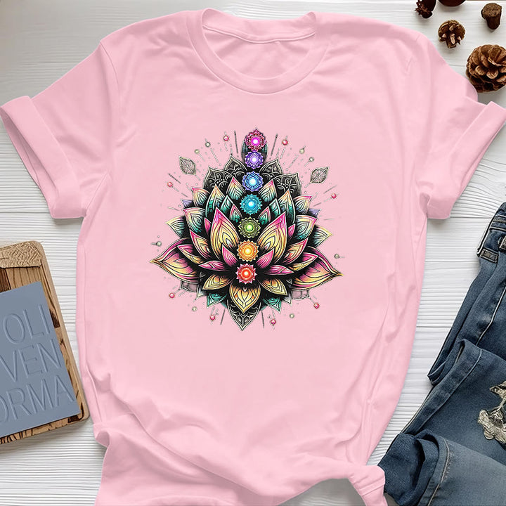 Olivenorma Chakra Lotus Flower Yoga Meditación Camiseta