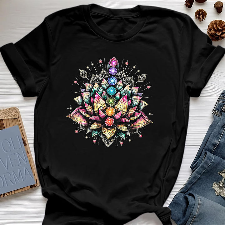 Olivenorma Chakra Lotus Flower Yoga Meditación Camiseta