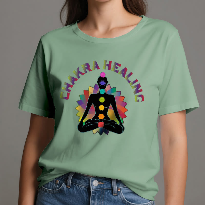 Camiseta Olivenorma para la sanación de chakras, reiki, yoga y meditación