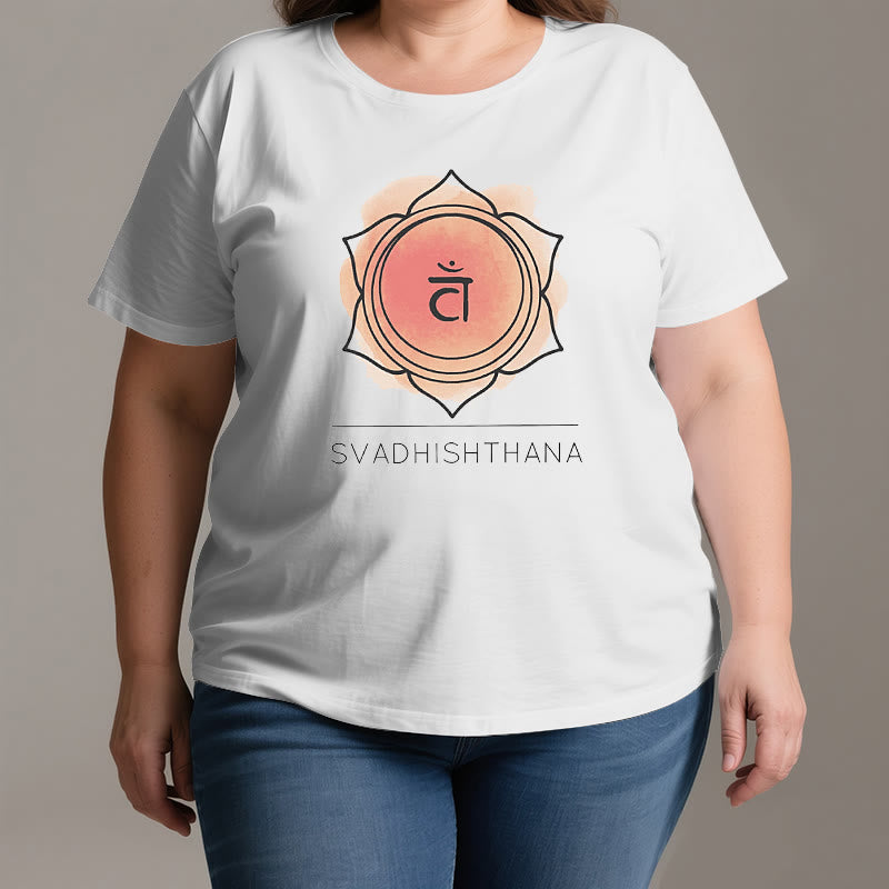 Camiseta de yoga del chakra sacro naranja Olivenorma