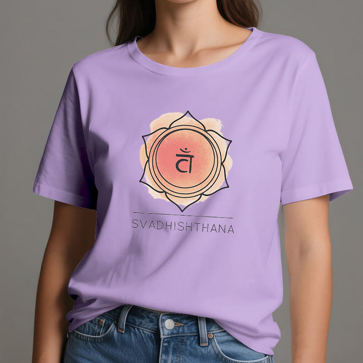 Camiseta de yoga del chakra sacro naranja Olivenorma