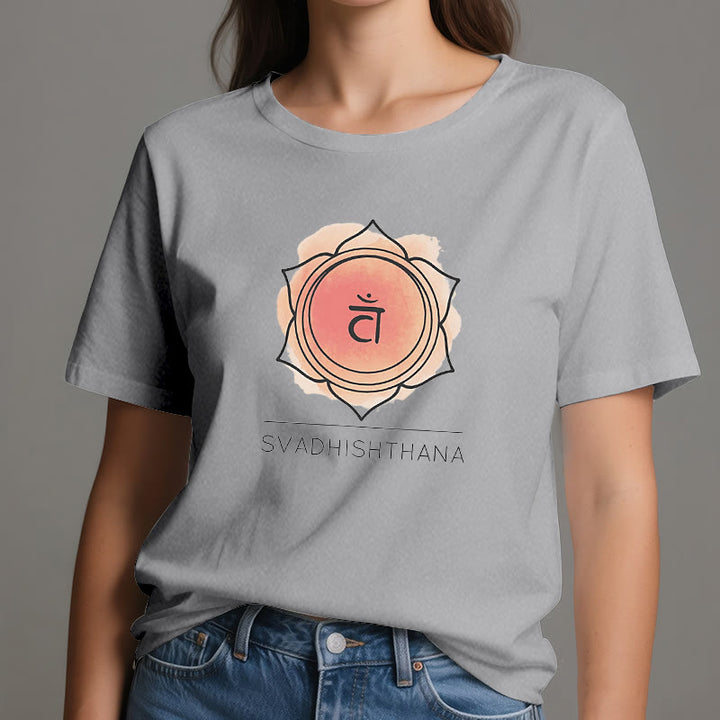 Camiseta de yoga del chakra sacro naranja Olivenorma