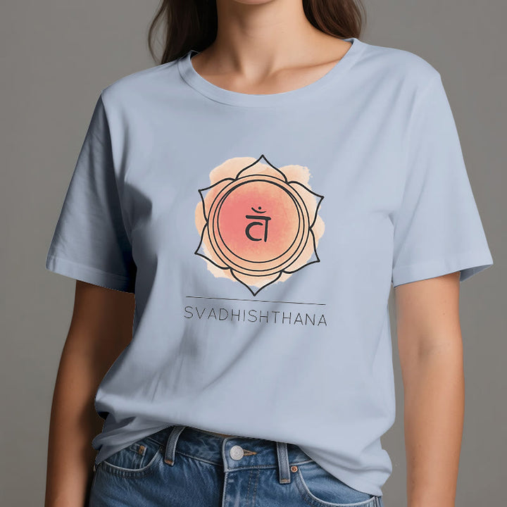 Camiseta de yoga del chakra sacro naranja Olivenorma