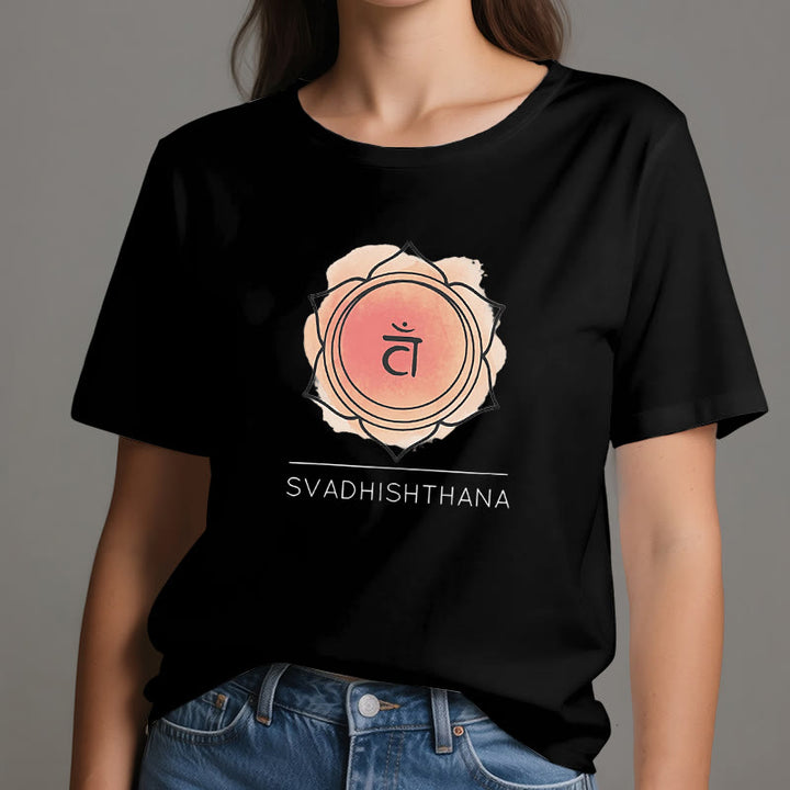 Camiseta de yoga del chakra sacro naranja Olivenorma