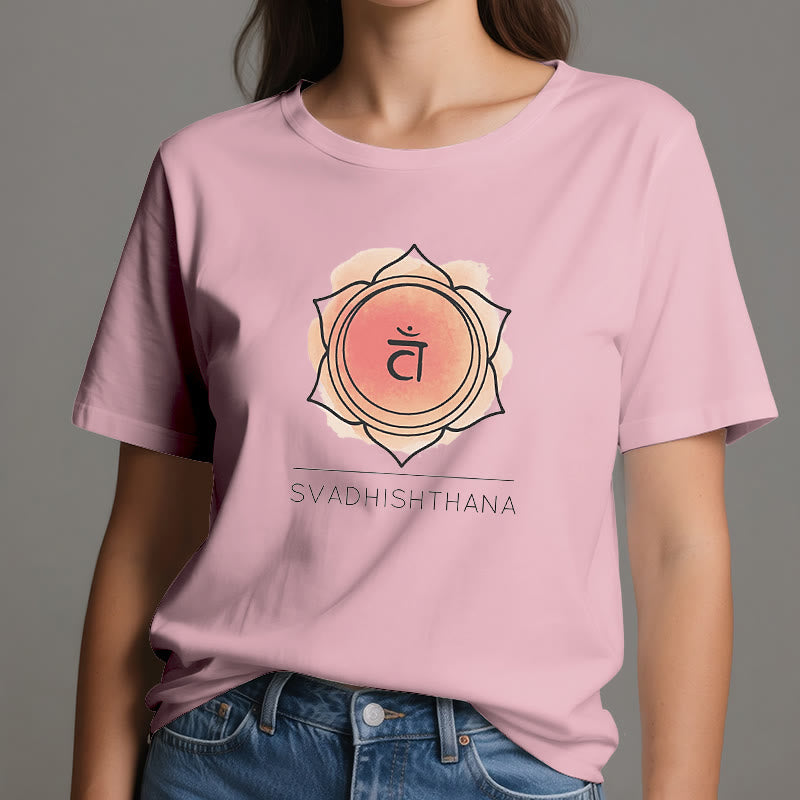 Camiseta de yoga del chakra sacro naranja Olivenorma
