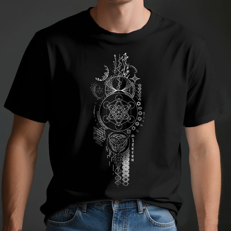 Camiseta de geometría sagrada de la Flor de la Vida de Olivenorma