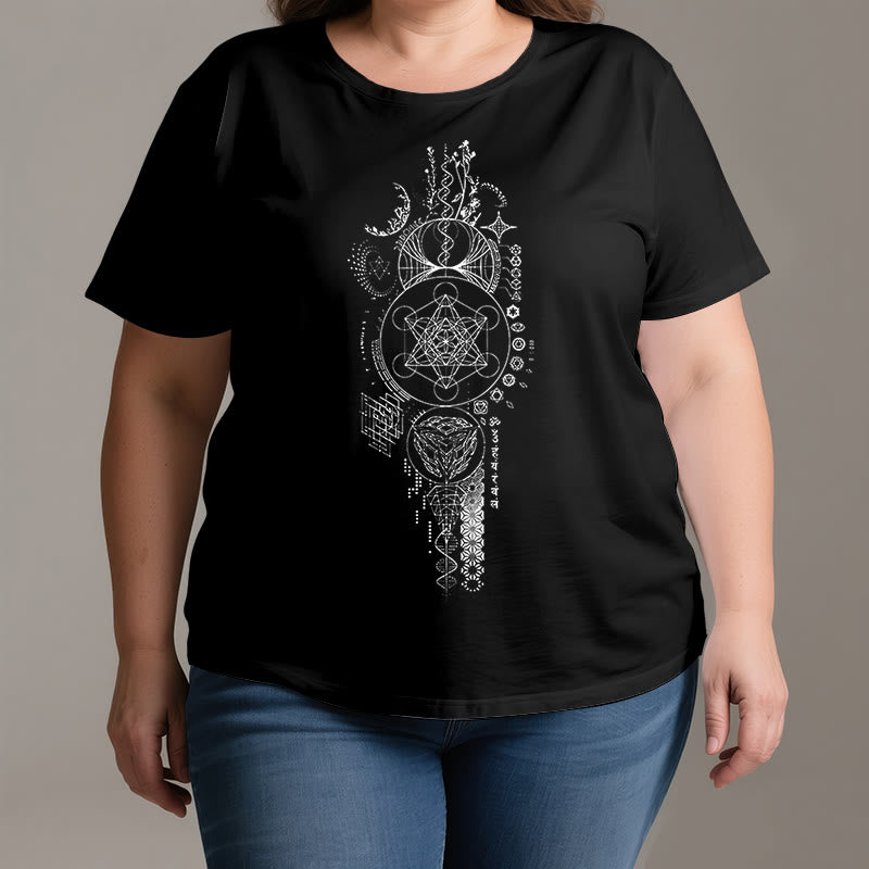 Camiseta de geometría sagrada de la Flor de la Vida de Olivenorma