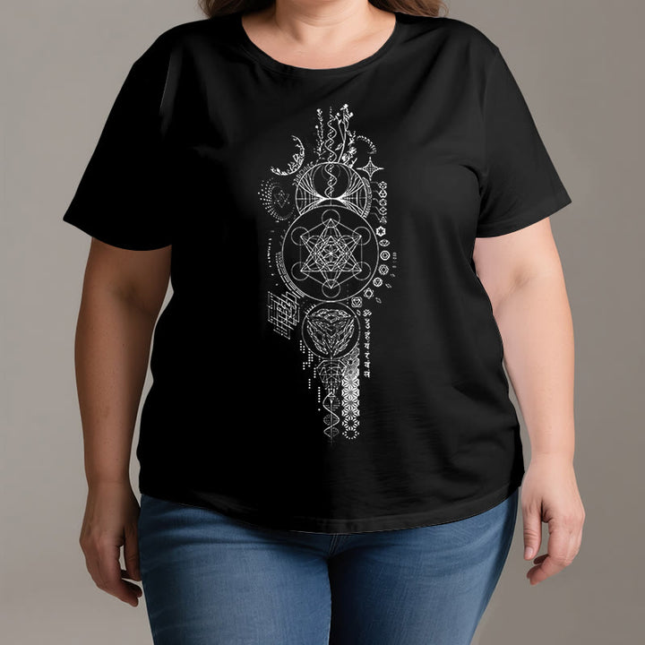 Camiseta de geometría sagrada de la Flor de la Vida de Olivenorma