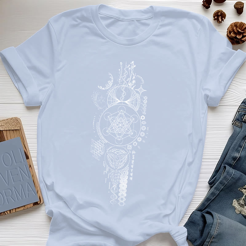 Camiseta de geometría sagrada de la Flor de la Vida de Olivenorma