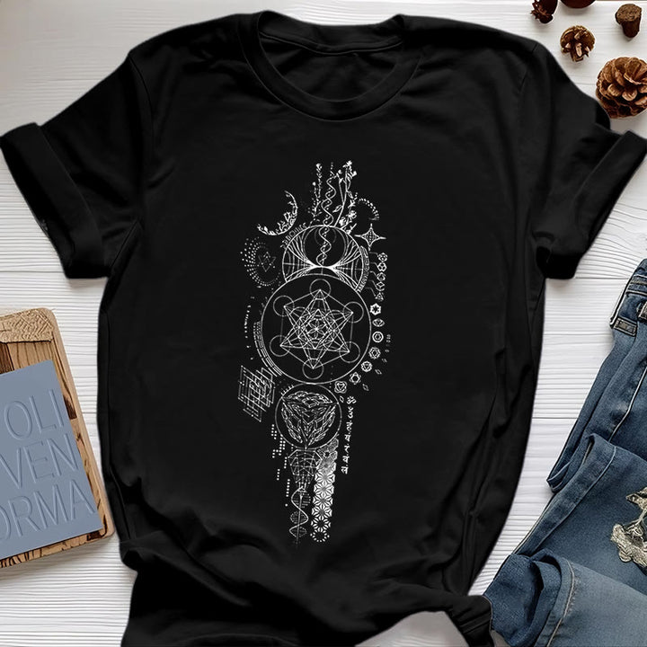 Camiseta de geometría sagrada de la Flor de la Vida de Olivenorma