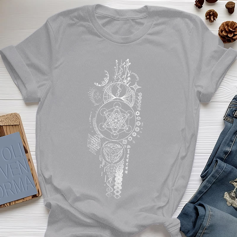 Camiseta de geometría sagrada de la Flor de la Vida de Olivenorma