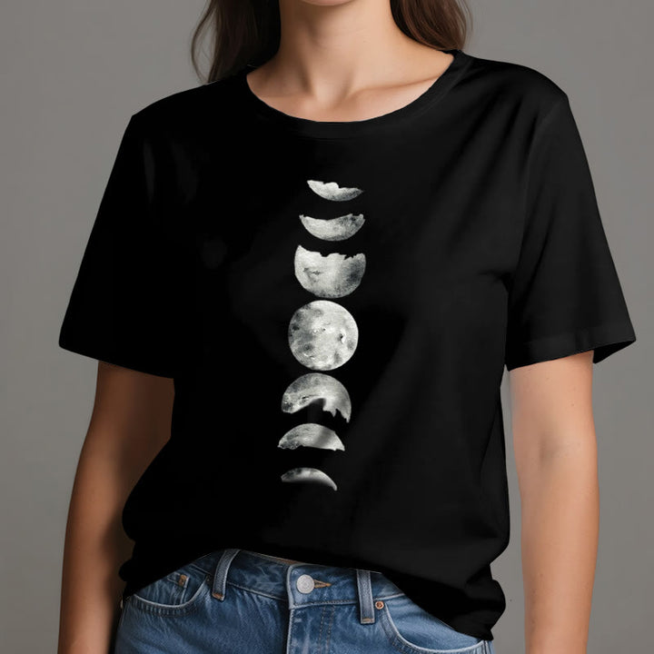 Camiseta de meditación de las fases lunares de Olivenorma
