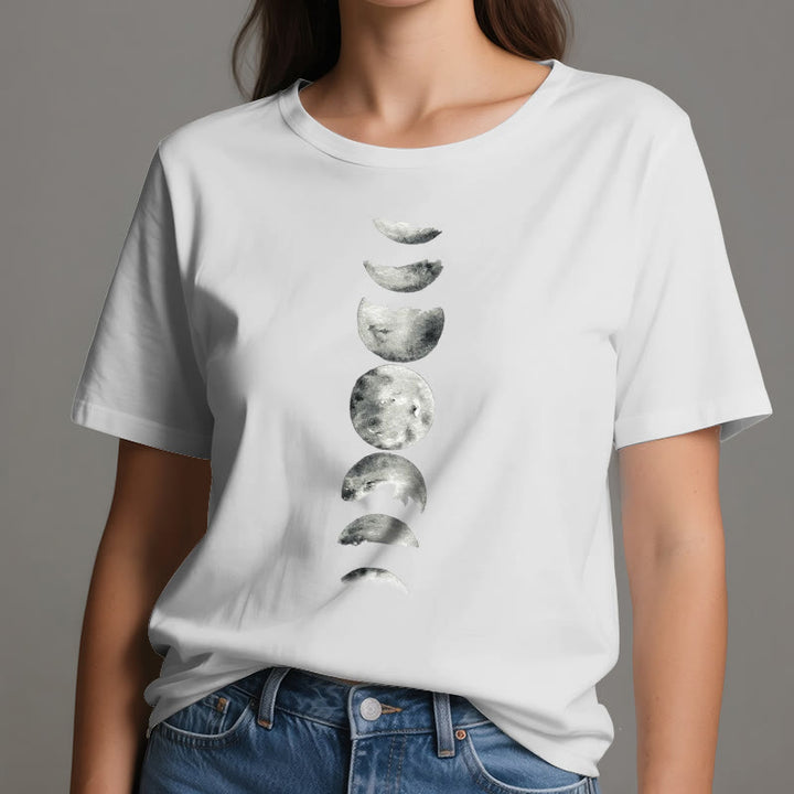 Camiseta de meditación de las fases lunares de Olivenorma