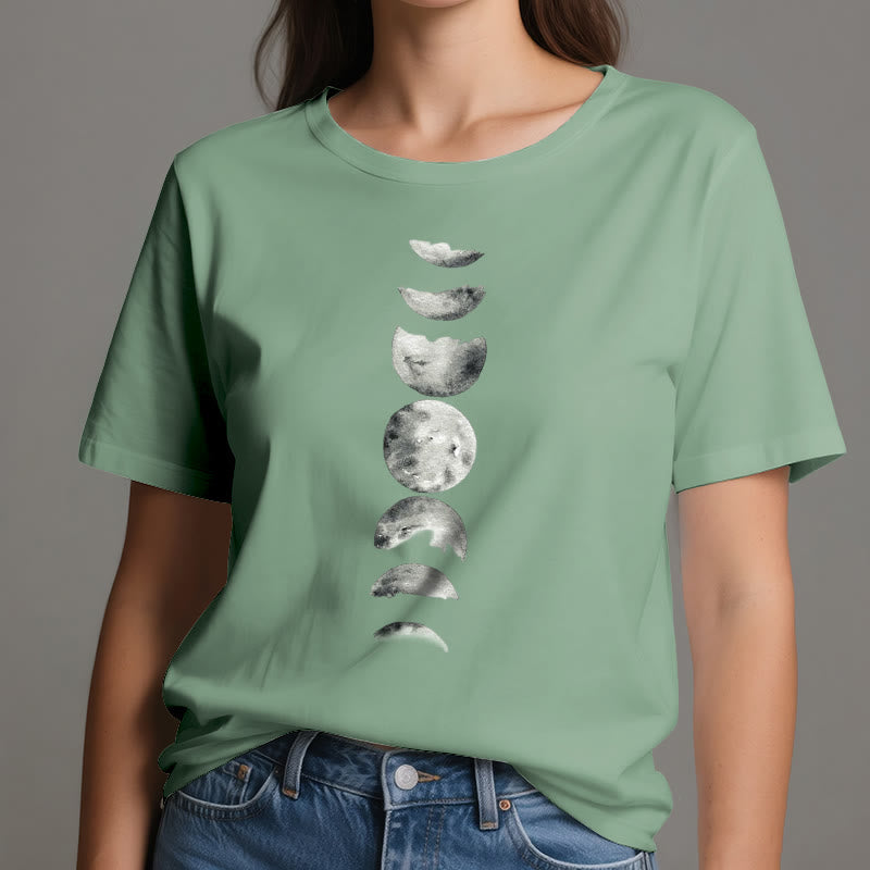 Camiseta de meditación de las fases lunares de Olivenorma