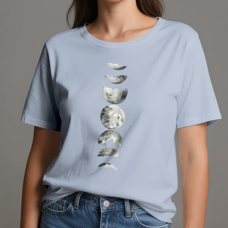 Camiseta de meditación de las fases lunares de Olivenorma