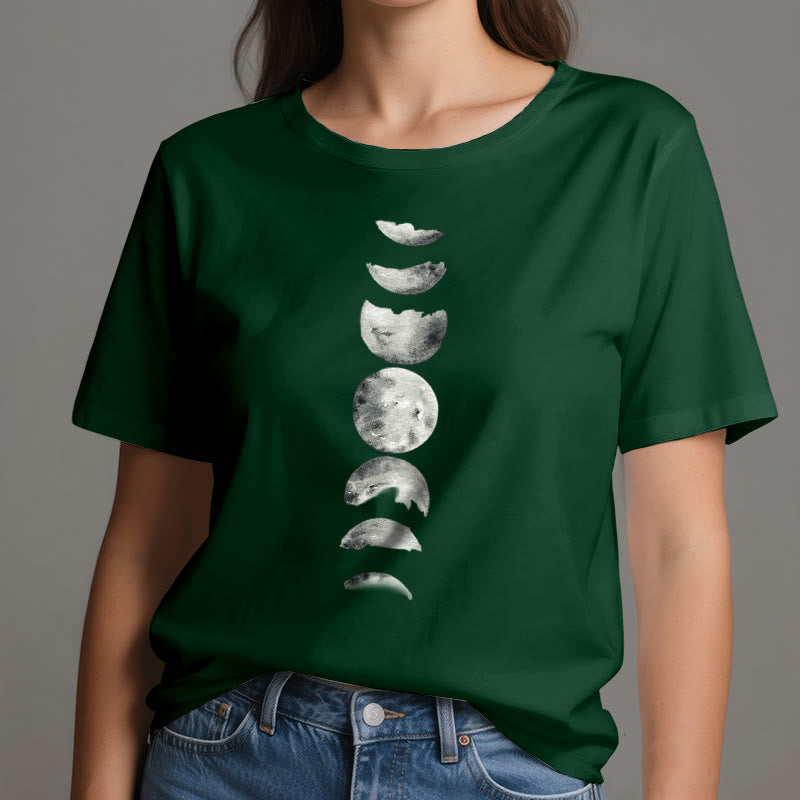 Camiseta de meditación de las fases lunares de Olivenorma