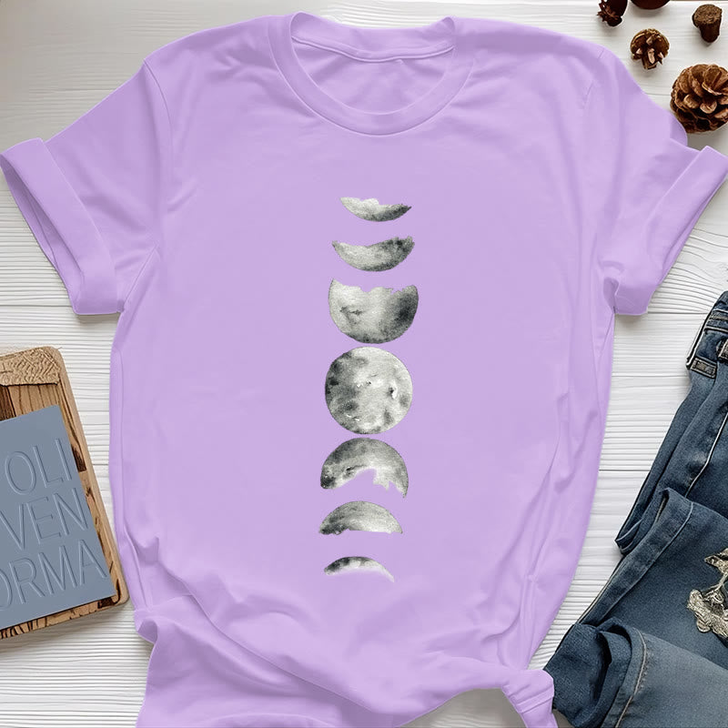 Camiseta de meditación de las fases lunares de Olivenorma