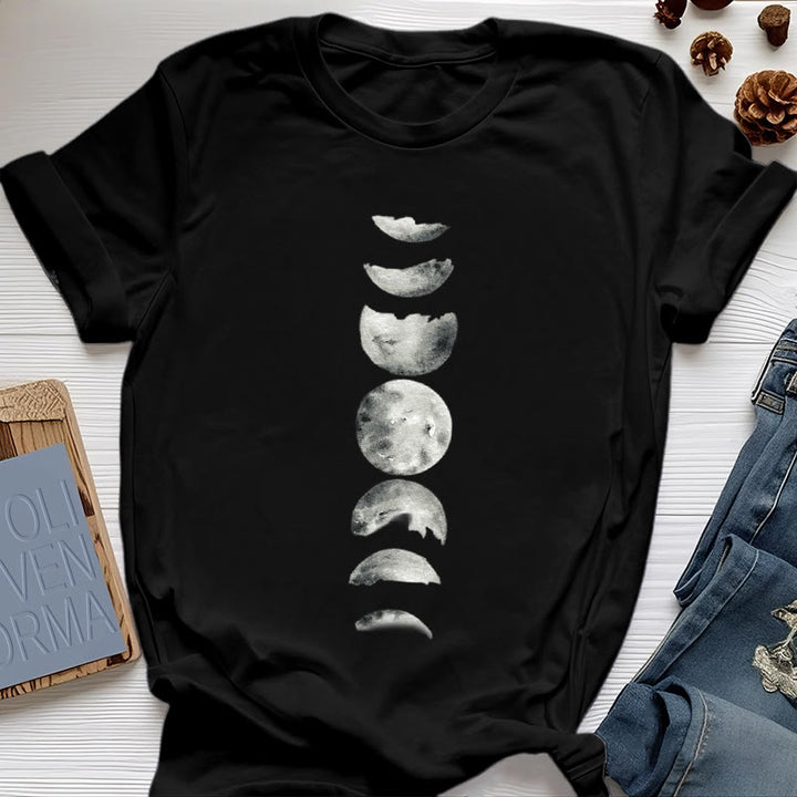 Camiseta de meditación de las fases lunares de Olivenorma