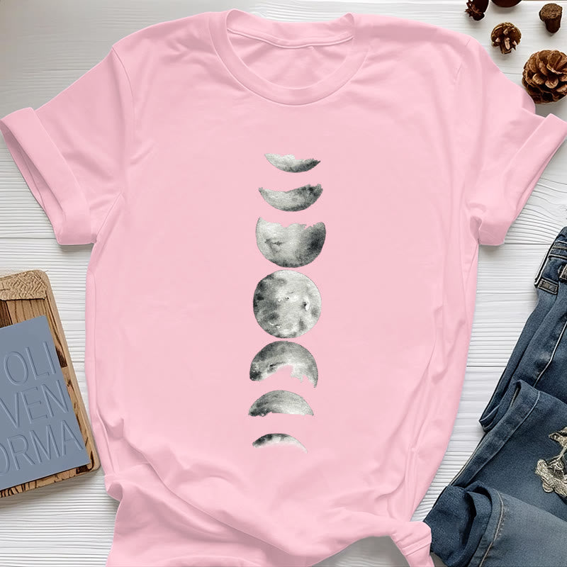 Camiseta de meditación de las fases lunares de Olivenorma