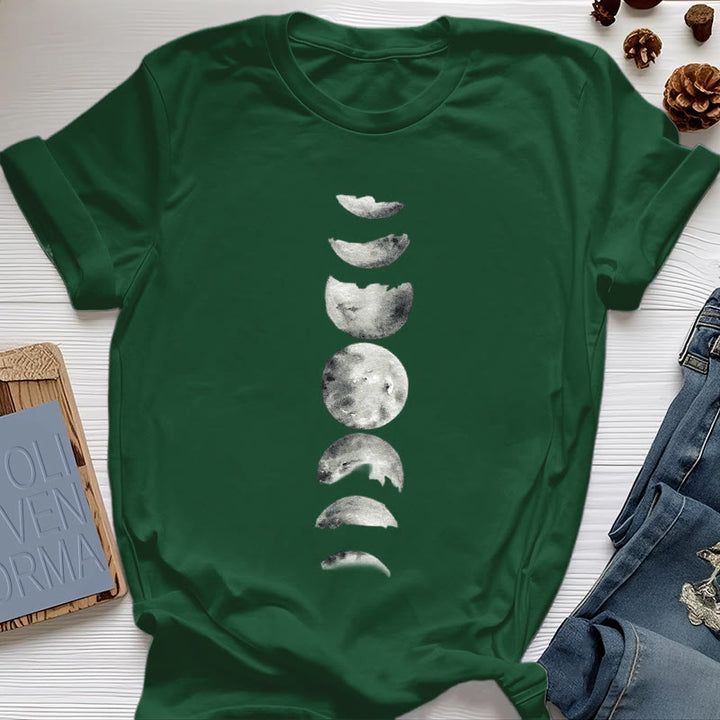 Camiseta de meditación de las fases lunares de Olivenorma