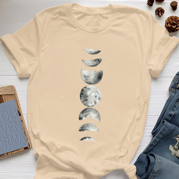 Camiseta de meditación de las fases lunares de Olivenorma