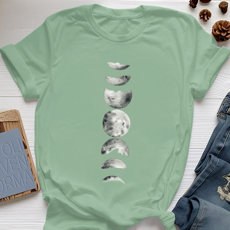Camiseta de meditación de las fases lunares de Olivenorma