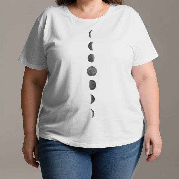 Camiseta de meditación y yoga con estampado de fases lunares de Olivenorma