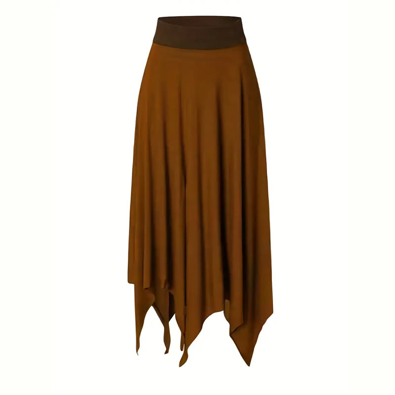 Vestido estilo bohemio Olivenorma con falda midi con abertura y cordón ajustable - image 4