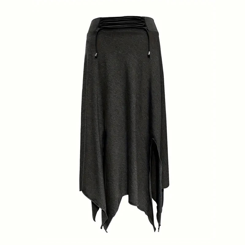 Vestido estilo bohemio Olivenorma con falda midi con abertura y cordón ajustable - image 15