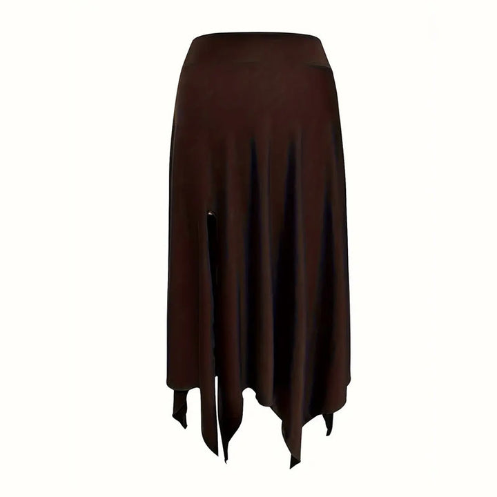 Vestido estilo bohemio Olivenorma con falda midi con abertura y cordón ajustable - image 30