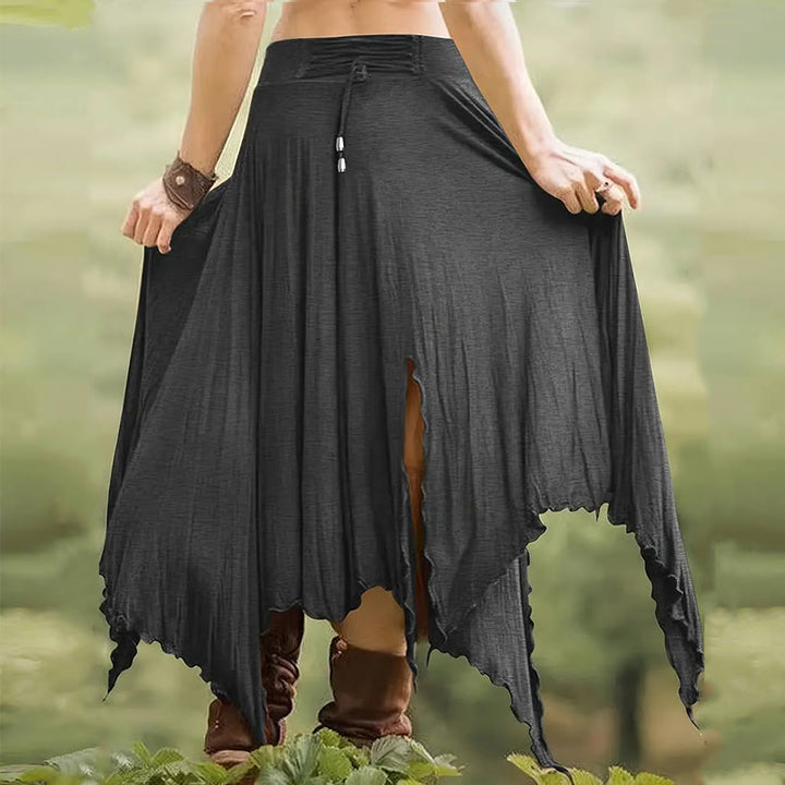 Vestido estilo bohemio Olivenorma con falda midi con abertura y cordón ajustable - image 13