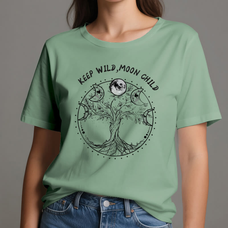 Camisetas de Olivenorma "KEEP WILD, MOON CHILD" con las fases lunares del Árbol de la Vida - image 19