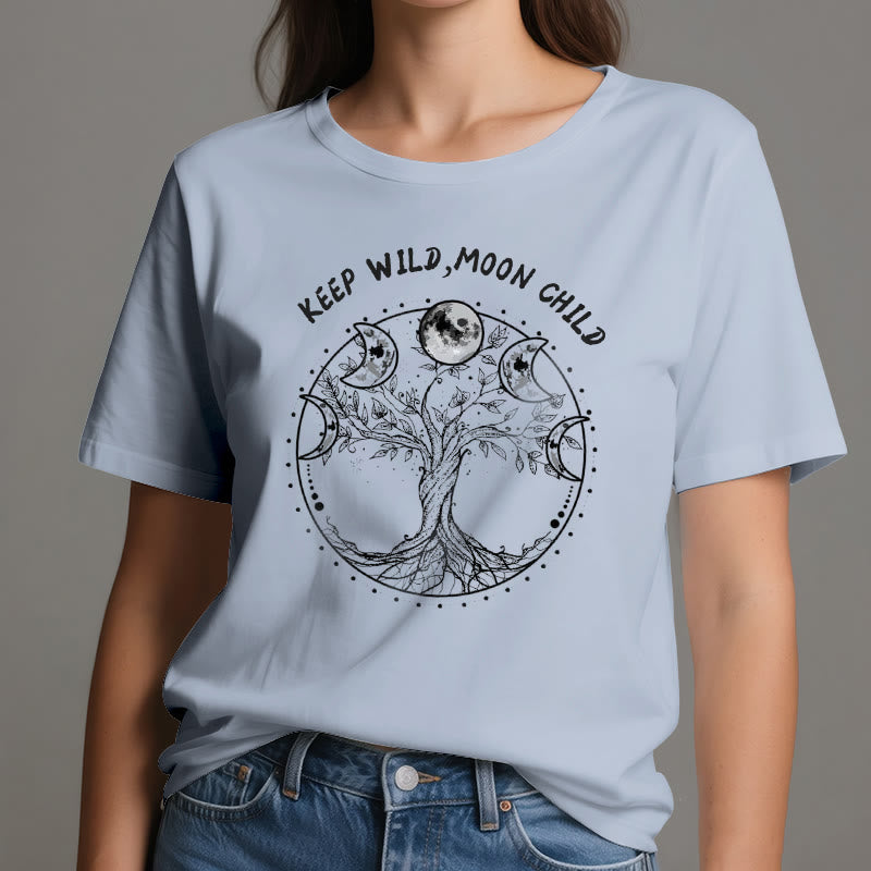 Camisetas de Olivenorma "KEEP WILD, MOON CHILD" con las fases lunares del Árbol de la Vida - image 13