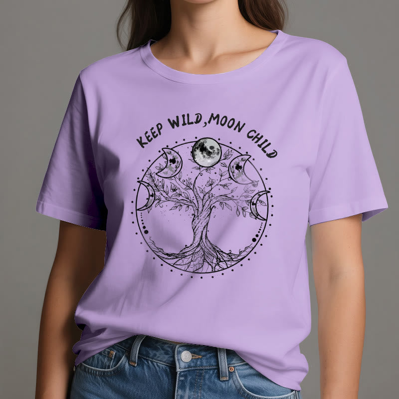 Camisetas de Olivenorma "KEEP WILD, MOON CHILD" con las fases lunares del Árbol de la Vida - image 17