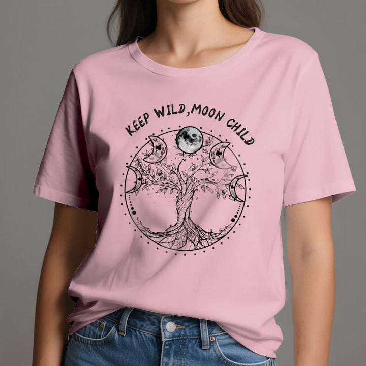 Camisetas de Olivenorma "KEEP WILD, MOON CHILD" con las fases lunares del Árbol de la Vida - image 15