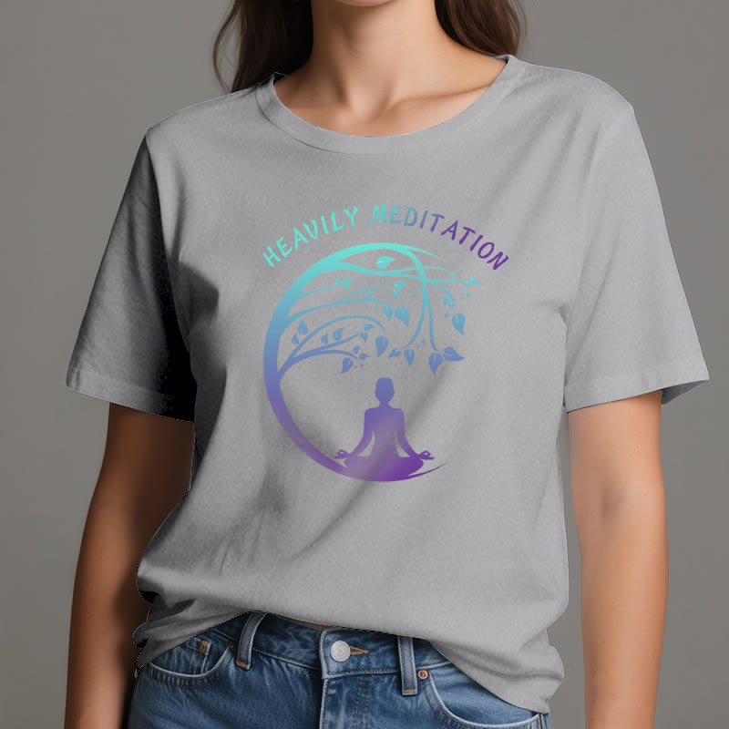 Camiseta de yoga del Árbol de la Vida "MEDITACIÓN FUERTE" de Olivenorma  - image 10