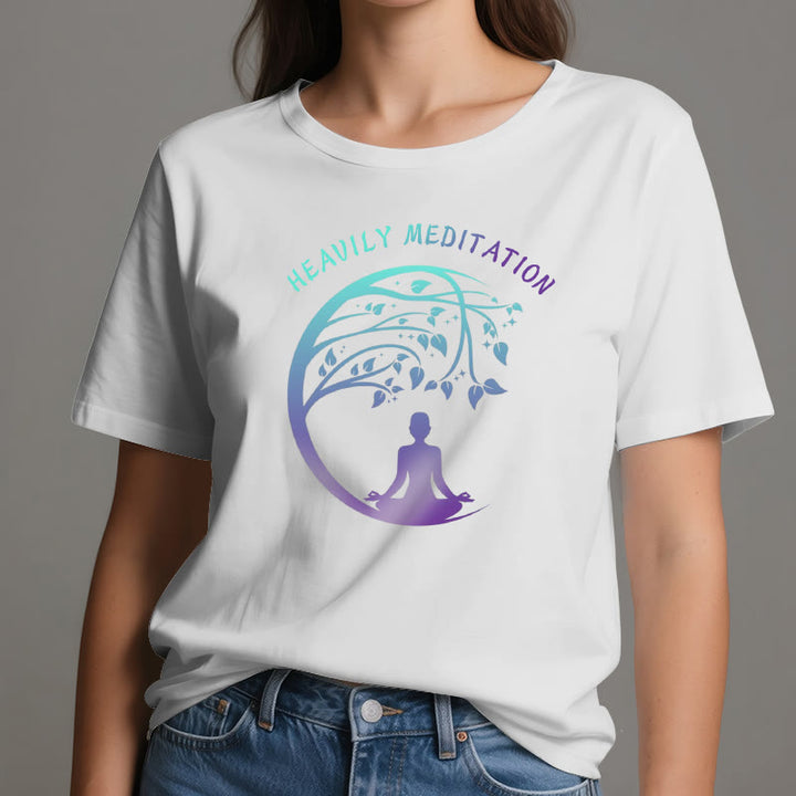 Camiseta de yoga del Árbol de la Vida "MEDITACIÓN FUERTE" de Olivenorma  - image 2