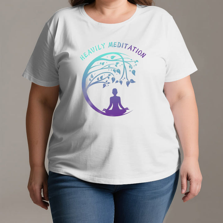 Camiseta de yoga del Árbol de la Vida "MEDITACIÓN FUERTE" de Olivenorma  - image 5
