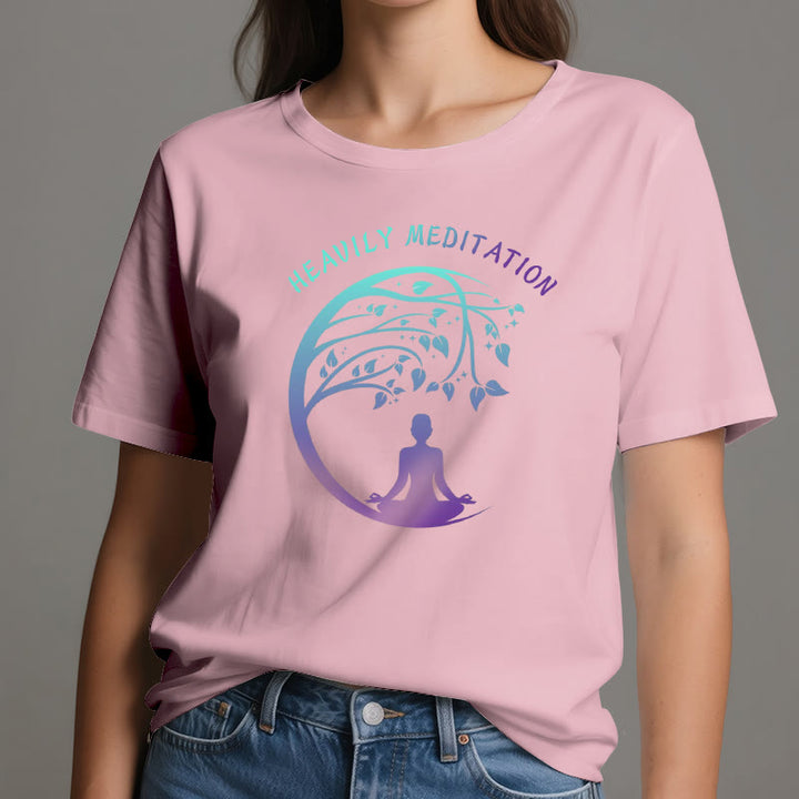 Camiseta de yoga del Árbol de la Vida "MEDITACIÓN FUERTE" de Olivenorma  - image 16