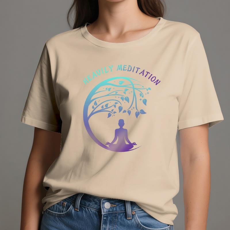 Camiseta de yoga del Árbol de la Vida "MEDITACIÓN FUERTE" de Olivenorma  - image 12