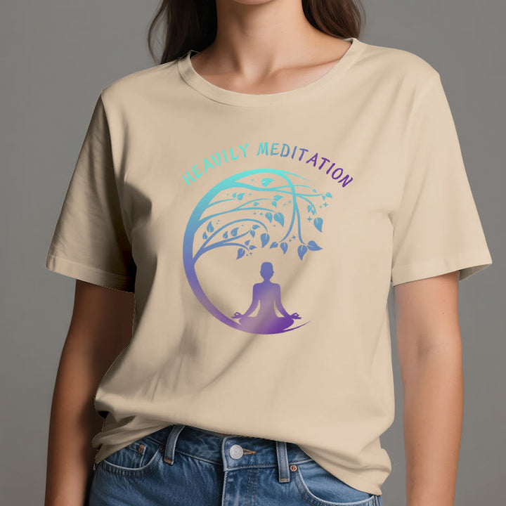 Camiseta de yoga del Árbol de la Vida "MEDITACIÓN FUERTE" de Olivenorma  - image 12