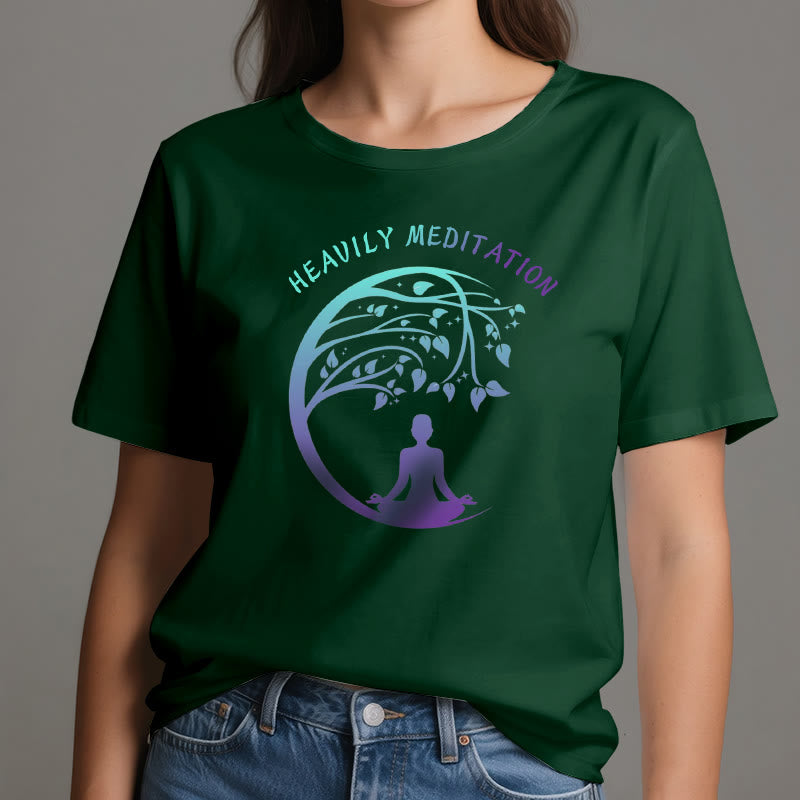 Camiseta de yoga del Árbol de la Vida "MEDITACIÓN FUERTE" de Olivenorma  - image 22