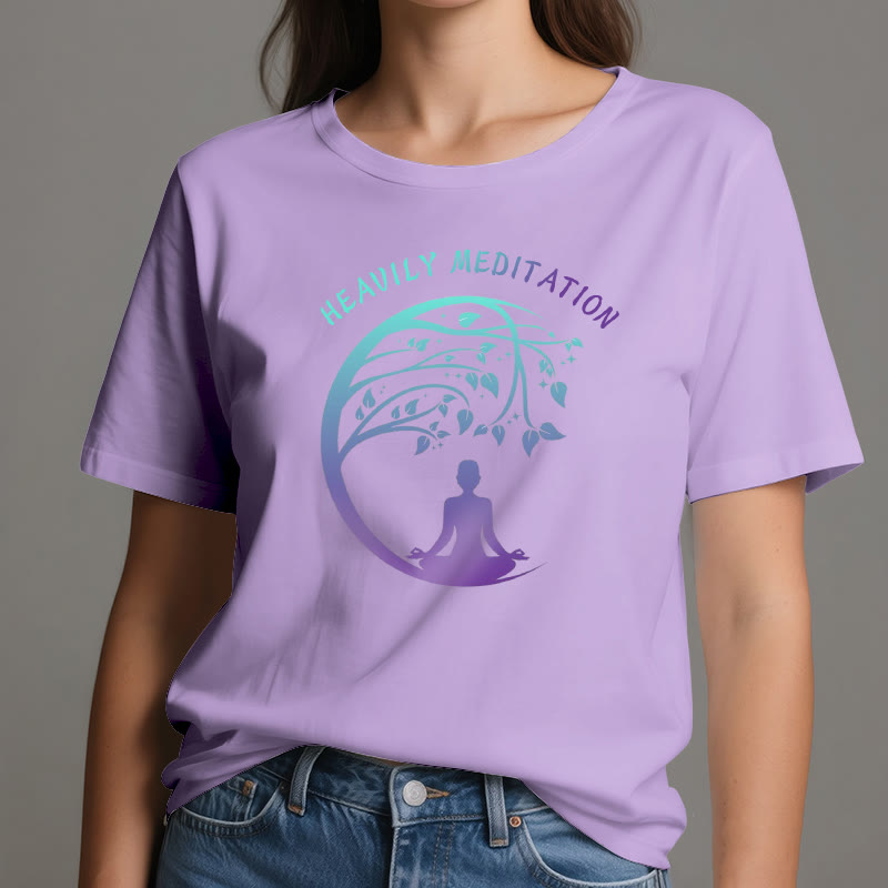 Camiseta de yoga del Árbol de la Vida "MEDITACIÓN FUERTE" de Olivenorma  - image 18