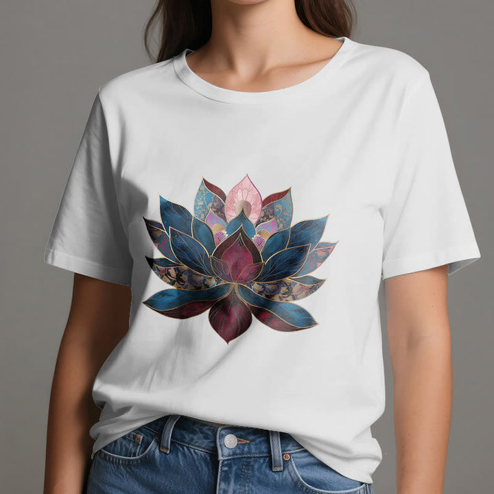 Olivenorma Lotus Flower Budismo Zen Camiseta