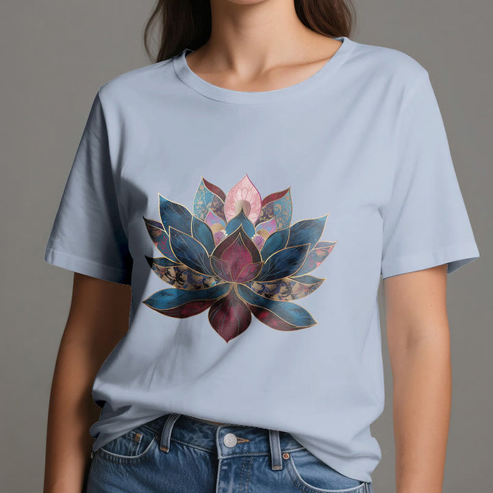 Olivenorma Lotus Flower Budismo Zen Camiseta