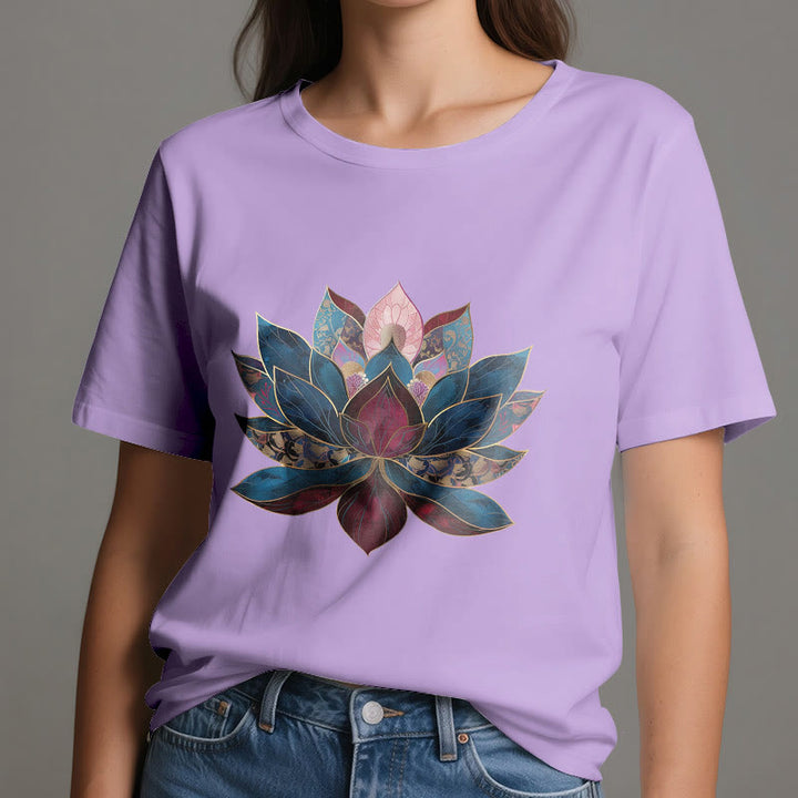 Olivenorma Lotus Flower Budismo Zen Camiseta